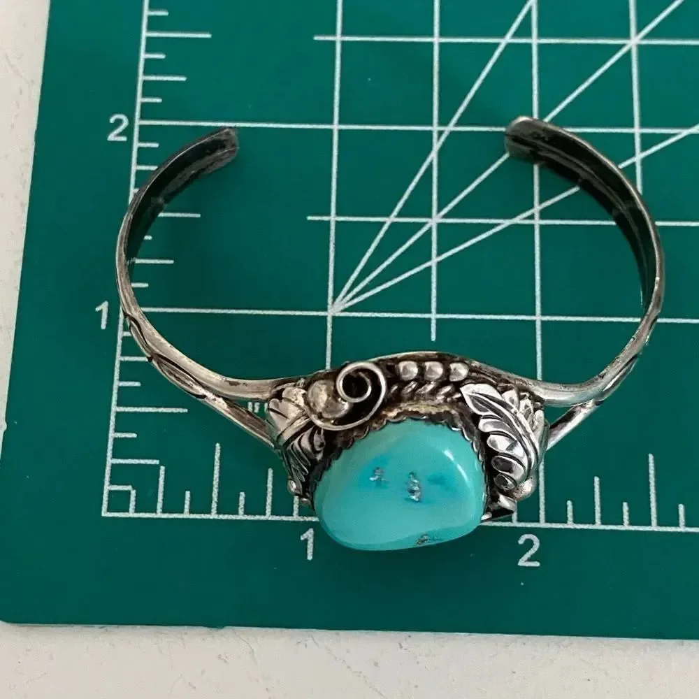 Vintage Navajo Eddie Bacenti Turquoise Cuff